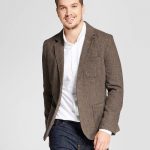 Herringbone Blazer Brown